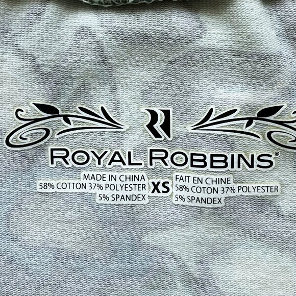 Royal Robbins Pullon Cotton Blend Floral Skirt, Size XS (6) - Picture 3 of 3